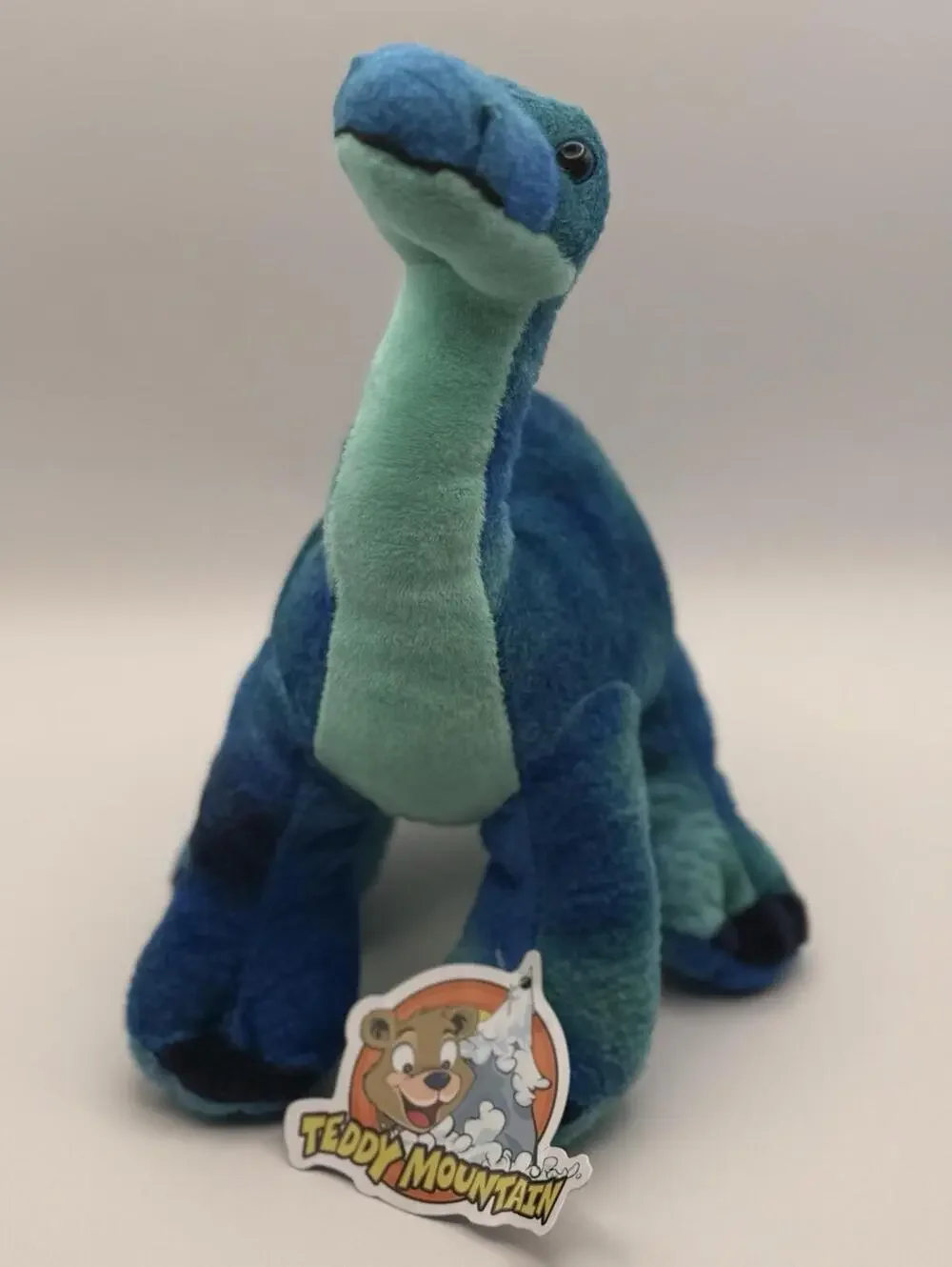 Teddy Mountain Burly The Brachiosaur‎ Plush Dinosaur Blue New